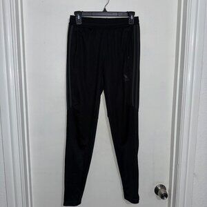 Adidas 3 Stripe Soccer Sweat Pants Joggers Size S Small Climacool Black